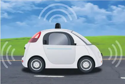  ?? Image / 123RF ?? Major benefits are gained when autonomous vehicles share traffic informatio­n, a study has found.