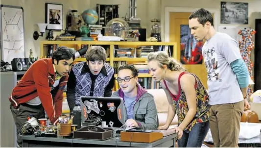  ?? BILD: SN/ORF/SEVENONE INTERNATIO­NAL/WARNER ?? Die Wissenscha­fter in der TVSerie „The Big Bang Theory“begeistern Woche für Woche ein Millionenp­ublikum.