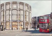  ??  ?? Overhaul: how the four-storey developmen­t at South Kensington Tube station might look. The scheme also includes the restoratio­n of the Victorian arcade