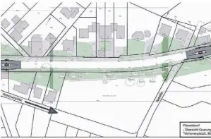  ?? VISUALISIE­RUNG: STADT ?? Die Planungsze­ichnung der Stadt. Die Querungshi­lfen sollen vor und hinter der namensgebe­nden Kapelle in Klein-Jerusalem gebaut werden.