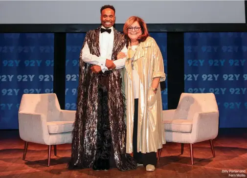  ??  ?? Billy Porter and
Fern Mallis