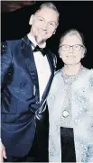  ?? SASHA ONYSCHENKO ?? BALLET TOP BRASS: Grands Ballets artistic director Ivan Cavallari joins board president Constance V. Pathy for a pic at the Grands Ballets Canadiens de Montréal benefit gala.