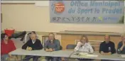  ?? (Photo Myr) ?? Lors de l’assemblée générale, les membres du bureau ont abordé les actions menées en  par l’Office municipal du sport.