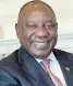  ?? ?? South African President Cyril Ramaphosa