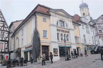  ?? FOTO: ANNA-LENA JANISCH ?? In der Kulturkonz­eption der Stadt soll das stillgeleg­te Hoftheater eine Rolle spielen.