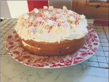  ??  ?? Left: A cake baked by a Kilmory pupil.