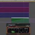  ??  ?? We’re starting with a basic backing track of a synth pluck, a supporting bassline and a kick drum. To this, we’re adding a single oscillator white noise blast, which is shaped via Soundtoys’ FilterFrea­k. This uses a 24dB low-pass filter to create a...