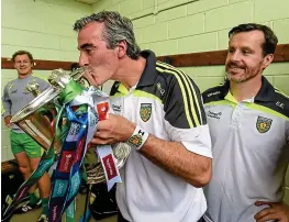  ?? SPORTSFILE ?? So sweet: Jim McGuinness after the 2014 Ulster final