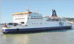  ??  ?? A man disappeare­d after going for a cigarette on a P&O ferry