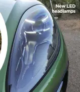  ??  ?? New LED headlamps