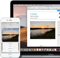  ??  ?? Die Zwischenab­lage basiert seit macos Sierra und IOS 10 auf icloud. Sie erlaubt Copy-andpaste zwischen Ihren Geräten.