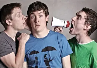  ??  ?? Comedy trio Foil, Arms and Hog start a run of three shows in the Everyman on Friday night.