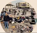 ??  ?? Baghdad.
Il luogo del duplice attentato suicida: un mercato del centro