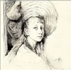  ?? BILD: LANDESMUSE­UM ?? Im Prinzenpal­ais: Prinzessin Viktoria Luise von PreuCen, gezeichnet von Marie Stein-Ranke.
