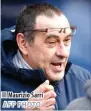  ?? AFP PHOTO ?? Maurizio Sarri