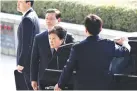  ??  ?? SOUTH KOREA’S ousted leader Park Geun-hye arrives at a prosecutor’s office in Seoul, South Korea, on March 21.