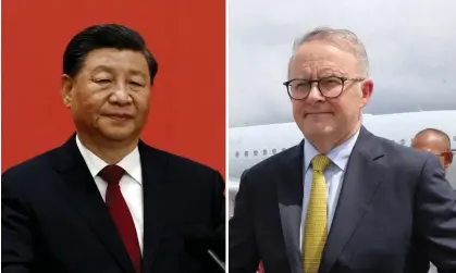  ?? Composite: Reuters ?? Australian prime minister Anthony Albanese says he enters Tuesday’s talks with Chinese president Xi Jinping ‘with goodwill’.