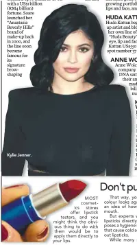  ??  ?? Kylie Jenner.