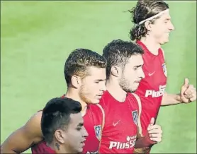  ?? FOTO: ATLÉTICO ?? Buenas noticias para Lucas y Filipe a la espera de qué suceda con Vrsaljko