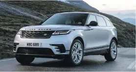  ??  ?? The 2018 Porsche Cayenne Turbo S, left, and 2018 Range Rover Velar: Similar on the surface, but difference­s abound when you get on the road.