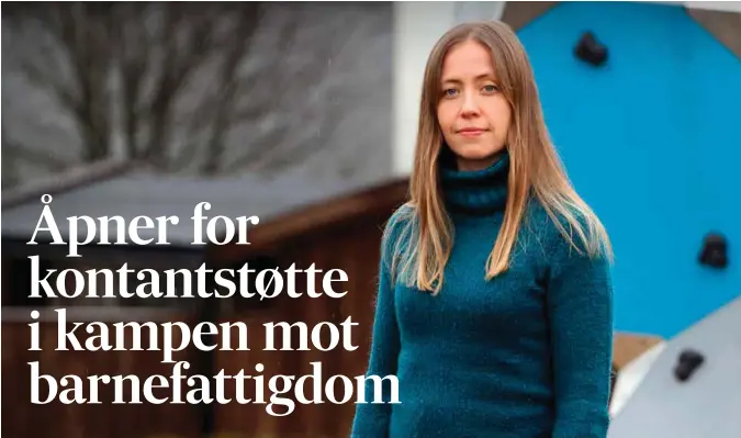  ?? FOTO: KJETIL REITE ?? SVS førstekand­idat i Vest-agder, Mali Steiro Tronsmoen, mener man også må vurdere kontantstø­tte som et tiltak for å bedre forholdene for familiene med lavest inntekt.