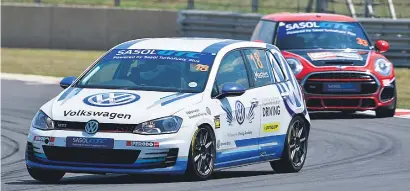  ?? Picture: Dave Ledbitter ?? YOUNG MASTER. Youngster Keagan Masters hardly missed a beat all season, clinching the Sasol GTC2 title chase in the VW Motorsport Golf GTI.