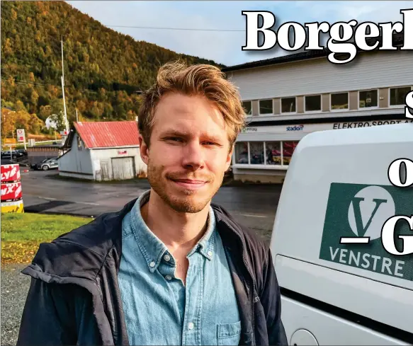  ?? ?? HØYRE ELLER VENSTRE: Mads Harald Fagerborg Kvien (V) mener en borgerlig gruppering må ledes av Høyre eller Venstre.