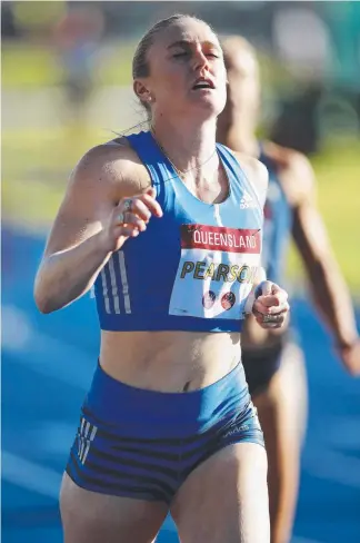  ?? Picture: AAP IMAGE ?? Gold Coaster Sally Pearson has a good reason to be excited about 2018.