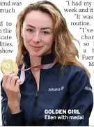  ?? ?? GOLDEN GIRL Ellen with medal