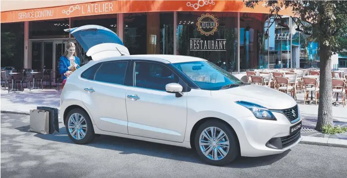  ??  ?? The top-of-the-range Suzuki Baleno GLX Turbo arrives with a swag of safety convenienc­e features in a very pleasing package.