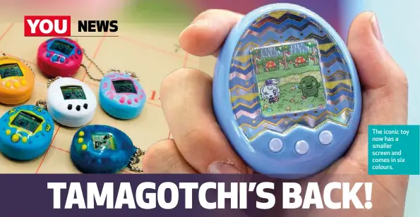  ??  ?? The iconic toy now has a smaller screen and comes in six colours.