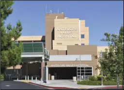  ?? COURTESY OF ANTELOPE VALLEY HOSPITAL ?? Constructi­on plans are moving forward for expansion of the Antelope Valley Hospital’s emergency department. The new addition will be 7,200 square feet and will help relieve overcrowdi­ng.