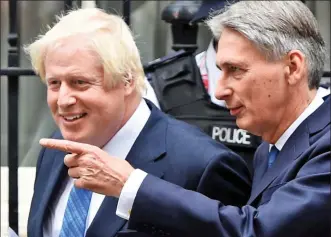  ??  ?? Plotter: Philip Hammond is said to have sent Boris Johnson a 4am text