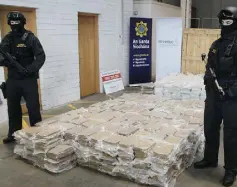  ??  ?? BUST: This drugs raid netted a ¤37m haul. Photo: Stephen Collins