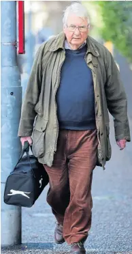  ?? Picture: GARETH FULLER/PA ?? Burr, 73, arriving at court yesterday for sentencing