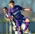  ??  ?? L’americano Joshua Perez, esterno d’attacco della Fiorentina Primavera, ha esordito in prima squadra a San Siro contro l’Inter