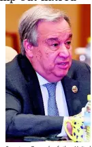  ?? AP ?? Secretary-General of the United Nations António Guterres.