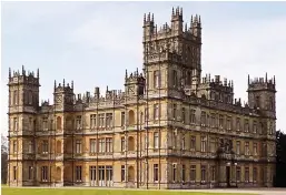  ??  ?? Living with TV history: Lady Carnarvon and Highclere Castle, where the series was filmed