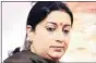  ??  ?? SOL has been directed to produce all records of Smriti Irani on February 10.