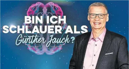  ??  ?? Günther Jauch lässt in seiner Show mittels MEG tief in sein Gehirn blicken.