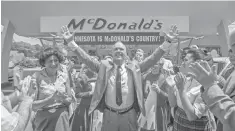  ?? WEINSTEIN COMPANY ?? Ray Kroc ( Michael Keaton) pushes out the original owners to get to the top of the world in the biopic The Founder.