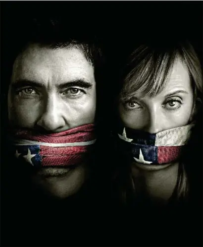  ?? PHOTO: CHANNEL 4 ?? Our lips are sealed: Hostages stars Dylan McDermott and Toni Collette and (
Alon Aranya