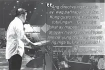  ?? CONTRIBUTE­D PHOTO ?? Special Assistant to the President Christophe­r “Bong” Go speaks at the Tindahan ni Aling Puring convention.