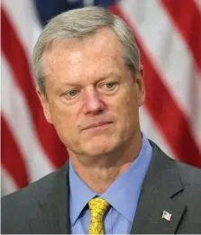  ?? HERAlD Pool ?? TAKING FIRE: The Pioneer Institute is slamming Gov. Charlie Baker’s approach to reopening school as ‘hands-off,’ according to a report.