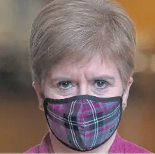  ??  ?? First Minister Nicola Sturgeon.