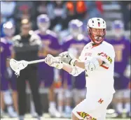  ?? University of Maryland Athletics ?? Easton native Connor Kelly plays for the No. 1 ranked University of Maryland men’s lacrosse program.