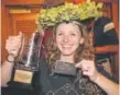  ?? Stephanie Grado, Provided by Wynkoop Brewing ?? Shawna Cormier was crowned Beer Drinker of the Year 2016 by Wynkoop Brewing. The contest tests beer knowledge. The prize is free Wynkoop beer for life.