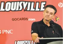  ?? Timothy D. Easley / Associated Press 2015 ?? Rick Pitino, who led Louisville to the 2013 NCAA championsh­ip, was fired as the school’s head coach.