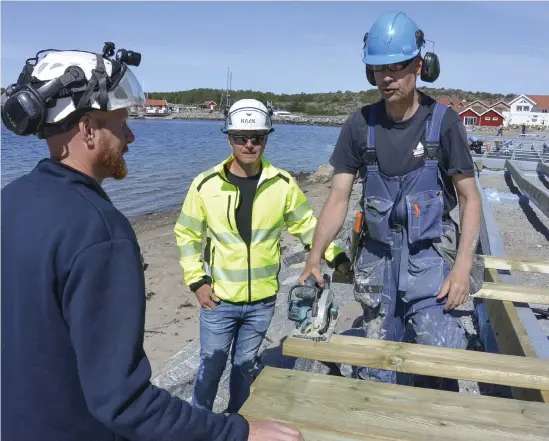  ?? Bild: Jerker Norlander ?? Kostnaden för den nya strandprom­enaden är cirka fyra miljoner kronor.