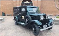  ??  ?? BLUE BELL Creameries’ tour center in Brenham boasts a classic delivery truck but no tours. Scoops are $ 1 at its parlor.